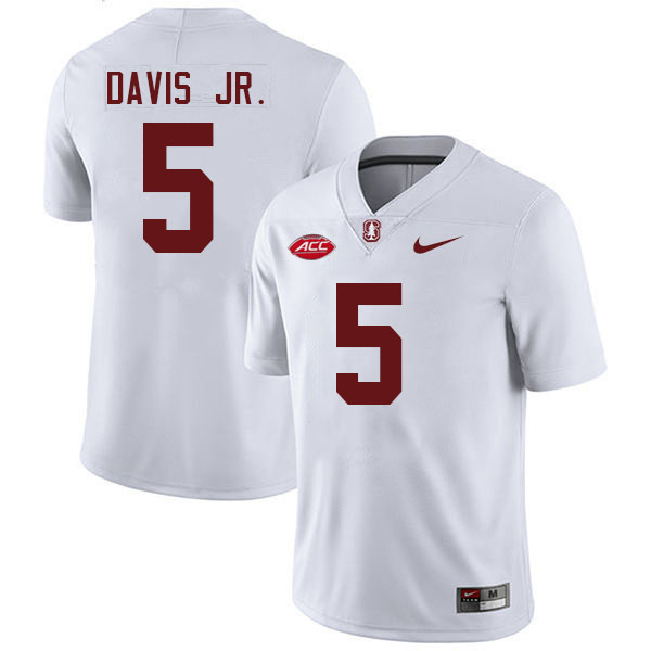 Chris Davis Jr. Stanford Jersey,Stanford Cardinal #5 Chris Davis Jr. Football Jersey Stitched-White